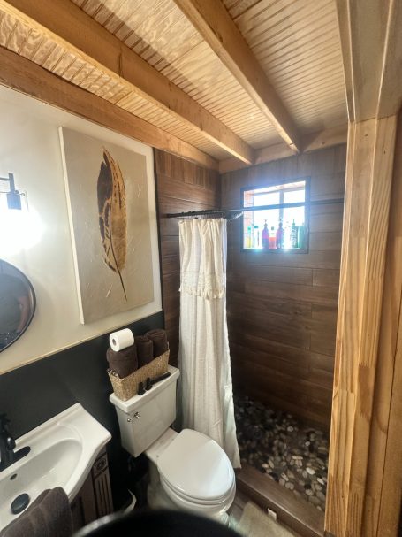 Custom tile shower installation and surround in Robert Lee TX.