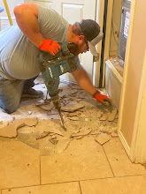 Parker working on a job.