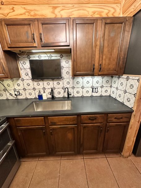 Custom granite countertop installation and undermount sink in Robert Lee Tx Kitchen Remodel