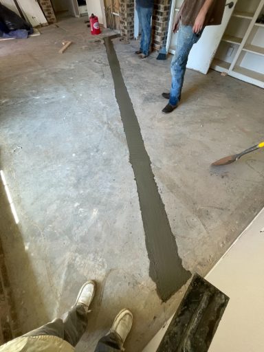 Concrete Reset during a repipe in San Angelo.